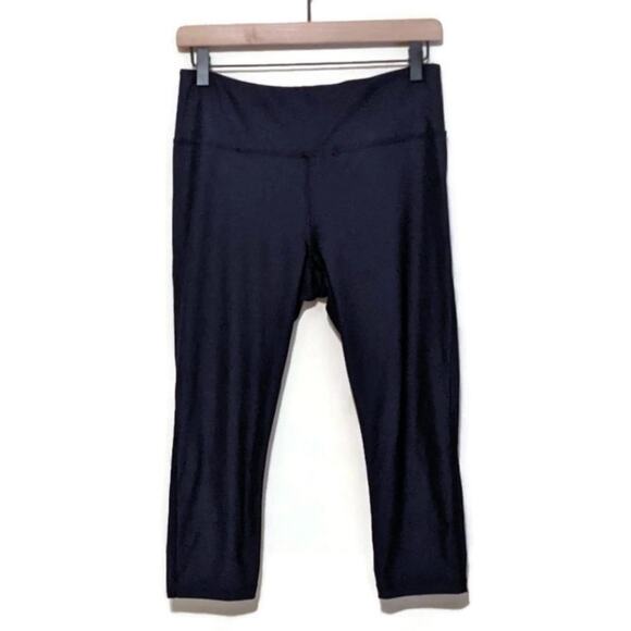 VOGO Purple Athletic Leggings Ankle Braid Detail Cropped Activewear Gym Yoga M - Picture 2 of 10